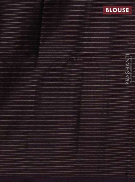 Honey & Wine Kanchipuram Soft Silk - Checks
