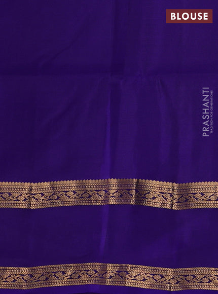 Green & Blue Kanchipuram Soft Silk - Checks