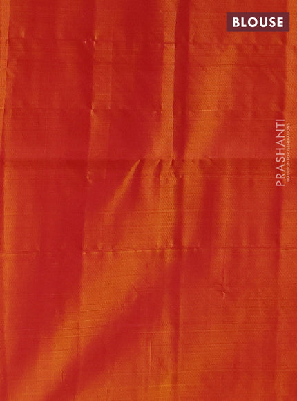 Pink & Mango Yellow Kanchipuram Soft Silk - Checks