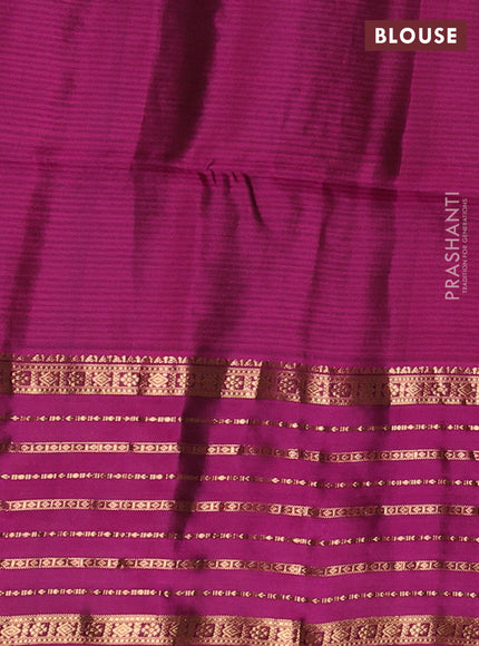 Honey & Purple Kanchipuram Soft Silk - Buttas