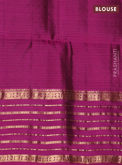 Rosy Brown & Magenta Pink Kanchipuram Soft Silk - Buttas