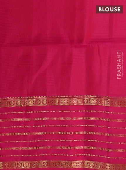 Orange & Pink Kanchipuram Soft Silk - Buttas
