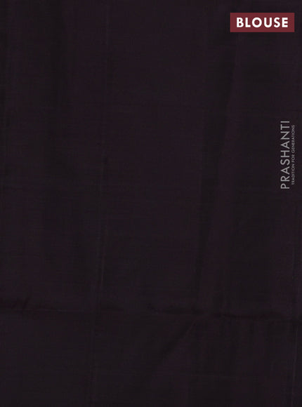 Rust & Wine  Kanchipuram Soft Silk Saree
