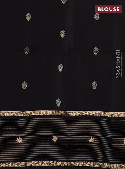 Pastel Purple & Wine Kanchipuram Soft Silk - Buttas
