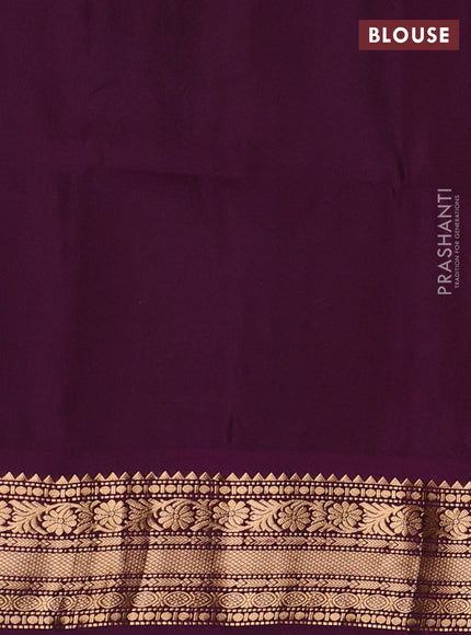 Pink & Purple Kanchipuram Soft Silk - Buttas