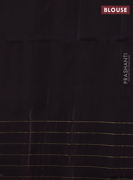 Magenta Pink & Wine Kanchipuram Soft Silk - Buttas