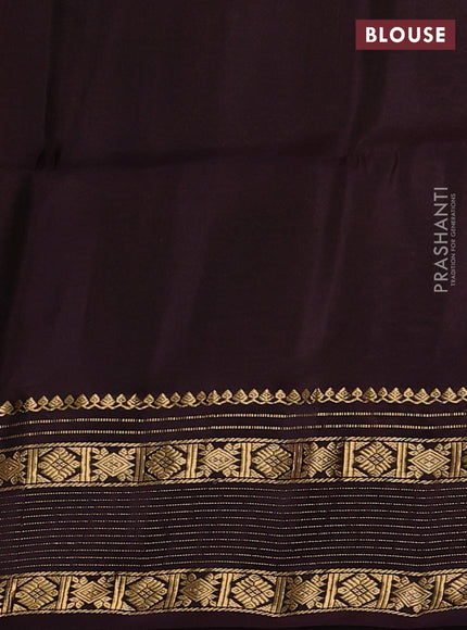 Onion Pink & Wine Kanchipuram Soft Silk - Buttas