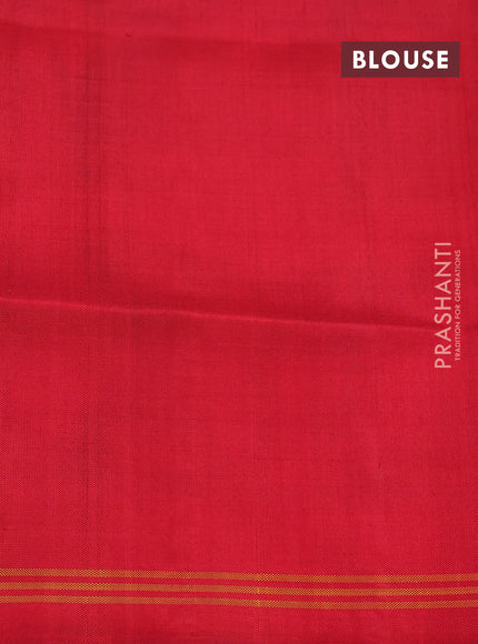 Mehendi Green & Red Rajkot Patola Silk Saree