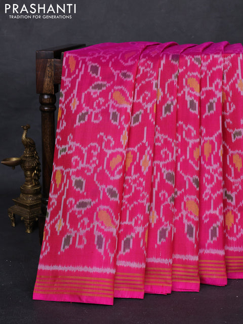 Pink & Purple Rajkot Patola Silk Saree