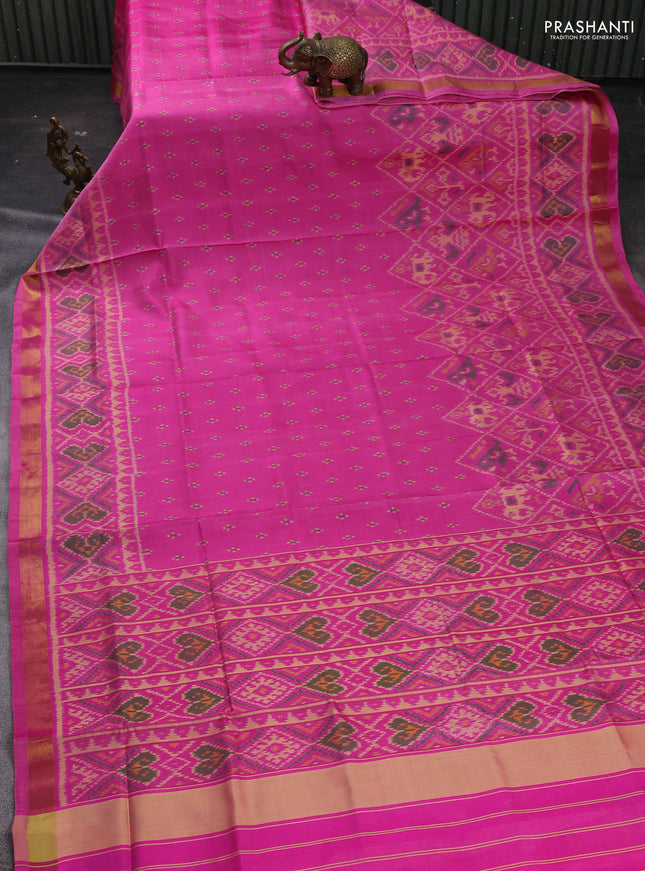 Pink Rajkot Patola Silk Saree