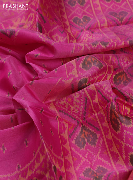 Pink Rajkot Patola Silk Saree