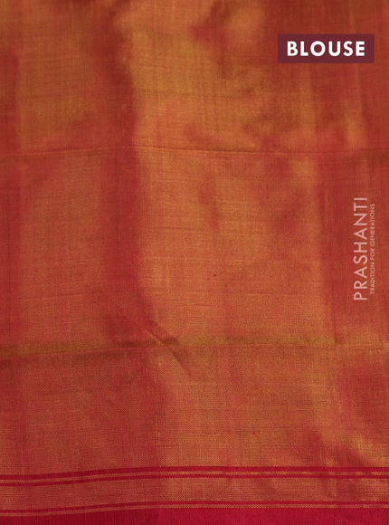 Black & Orange Rajkot Patola Silk Saree