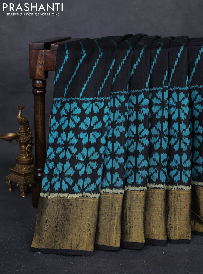 Black Rajkot Patola Silk Saree