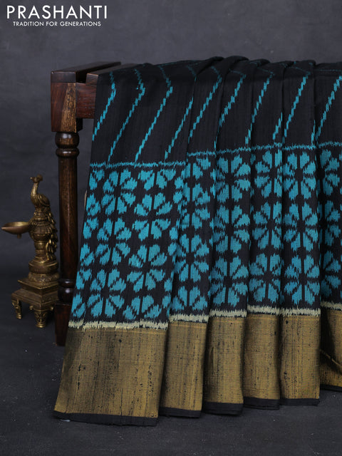Black Rajkot Patola Silk Saree
