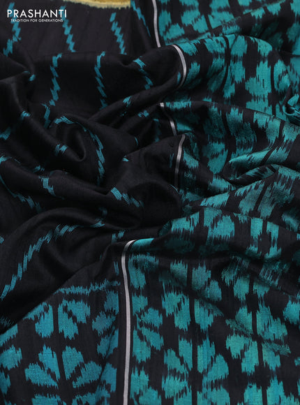 Black Rajkot Patola Silk Saree