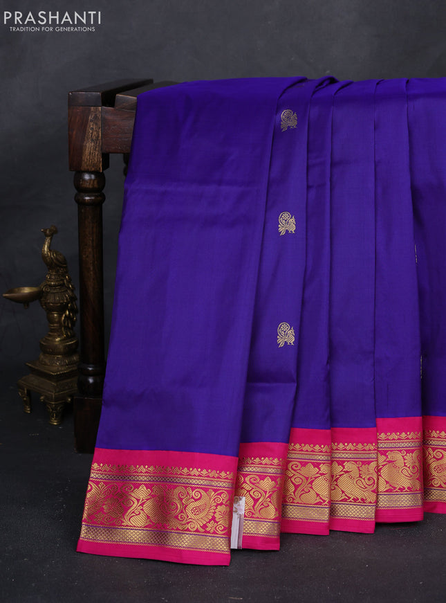 Blue & Pink 10 Yards Silk - Buttas