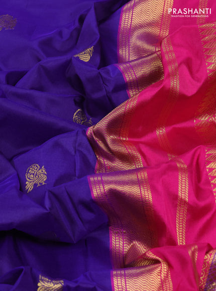 Blue & Pink 10 Yards Silk - Buttas