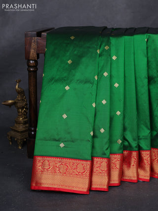 Green & Red 10 Yards Silk - Buttas