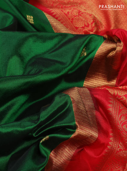 Green & Red 10 Yards Silk - Buttas