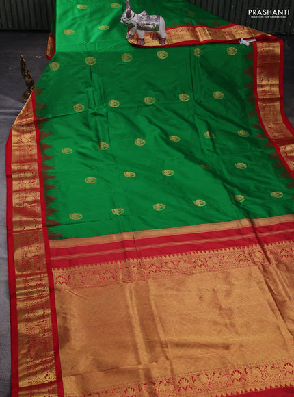 Green & Red 10 Yards Silk - Buttas