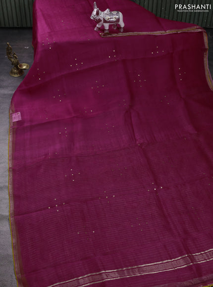 Pink & Pastel Green Pure Organza Silk - Penkalamkari Blouse