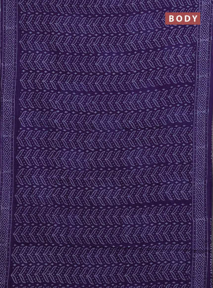 Violet Jaipur Cotton Saree