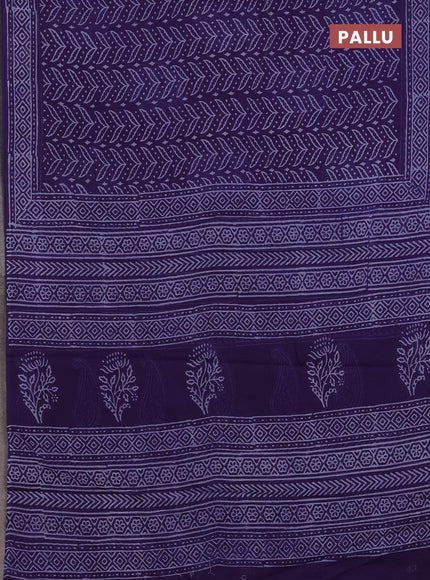 Violet Jaipur Cotton Saree