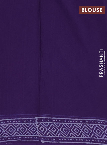 Violet Jaipur Cotton Saree