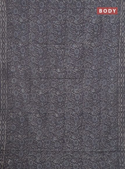 Grey Jaipur Cotton Saree