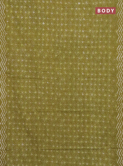 Elaichi Green Jaipur Cotton Saree