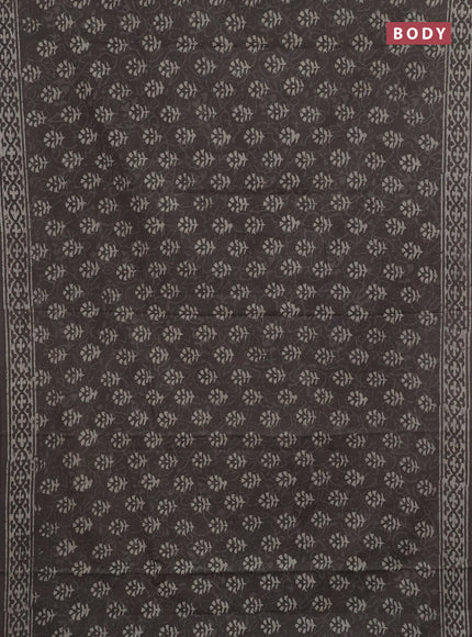 Grey Jaipur Cotton Saree