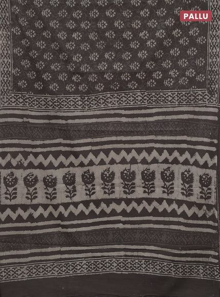 Grey Jaipur Cotton Saree