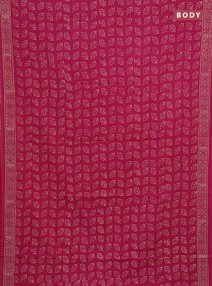 Pink Jaipur Cotton Saree