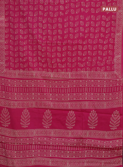 Pink Jaipur Cotton Saree