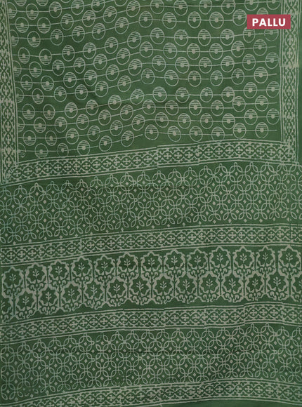 Pastel Green Jaipur Cotton Saree