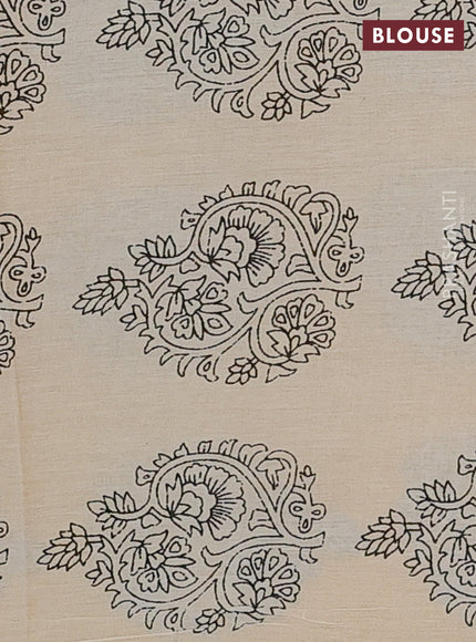 Black & Yellow Jaipur Cotton Saree