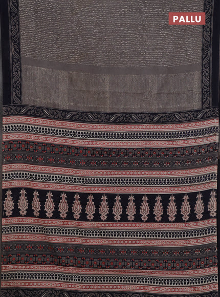 Grey Jaipur Cotton Saree