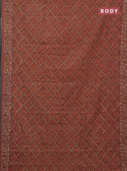 Peach Jaipur Cotton Saree