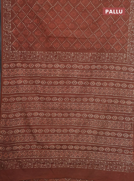 Peach Jaipur Cotton Saree