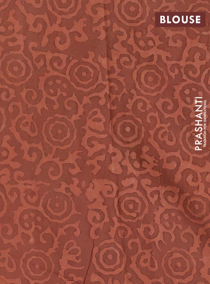 Peach Jaipur Cotton Saree