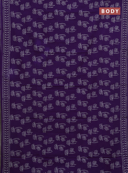 Violet Jaipur Cotton Saree