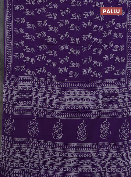 Violet Jaipur Cotton Saree