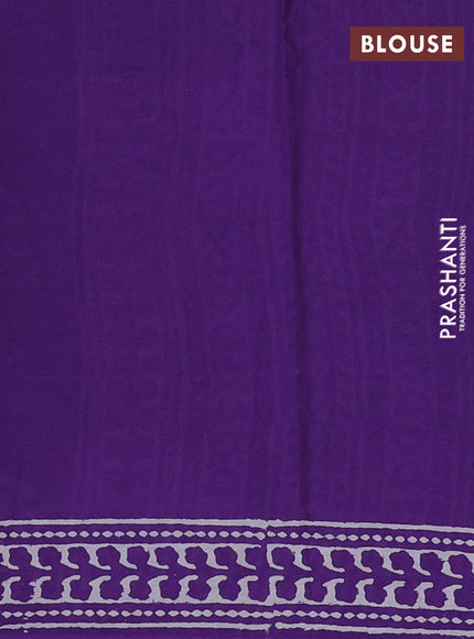 Violet Jaipur Cotton Saree