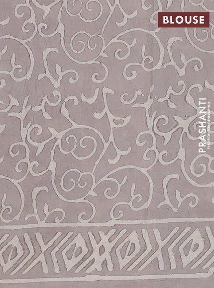 Grey Jaipur Cotton Saree