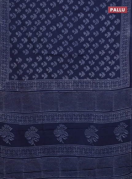 Indigo Blue Jaipur Cotton Saree