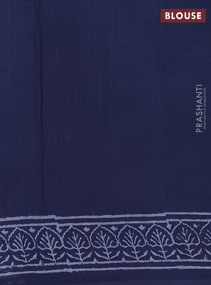 Indigo Blue Jaipur Cotton Saree
