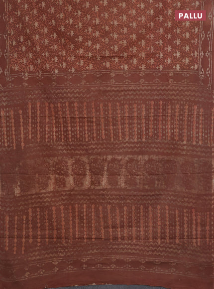 Peach Jaipur Cotton Saree