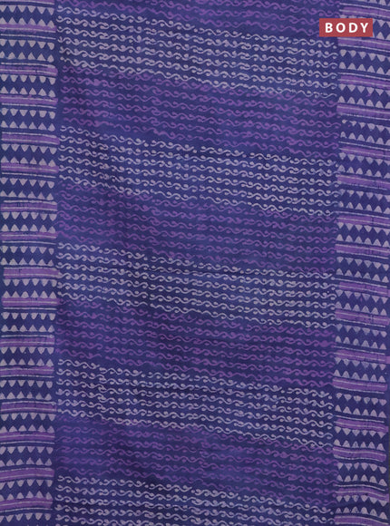 Blue Jaipur Cotton Saree