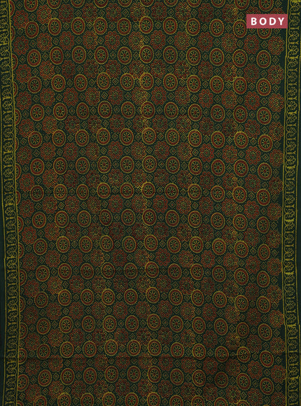 Green Jaipur Cotton Saree