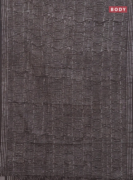Grey Jaipur Cotton Saree